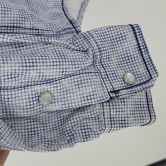 Rough Stock Panhandle Mens Pearl Snap 100% Cotton Western Button Up Size L - Picture 13 of 15